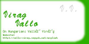 virag vallo business card